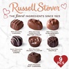 image:imageRUSSELL STOVER Valentines Day Gold Foil Heart Assorted Milk amp Dark Chocolate Candy Gift Box 51 oz51