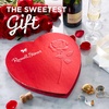 image:imageRussell Stover Red Foil Heart 10 Ounce  Chocolate Gift Box for Valentines Day Mothers Day Anniversary and BirthdaysMilk  Dark