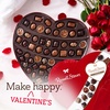 image:imageRussell Stover Red Foil Heart 10 Ounce  Chocolate Gift Box for Valentines Day Mothers Day Anniversary and BirthdaysMilk  Dark