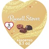 image:imageRUSSELL STOVER Valentines Day Gold Foil Heart Assorted Milk amp Dark Chocolate Candy Gift Box 51 oz51
