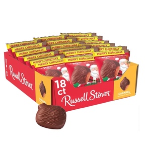 image:imageRUSSELL STOVER Christmas Dark Chocolate Marshmallow Ornament 13 oz Pack of 18Caramel