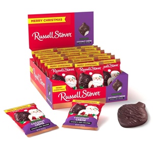 image:imageRUSSELL STOVER Christmas Dark Chocolate Marshmallow Ornament 13 oz Pack of 18Coconut Crme