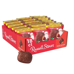 image:imageRUSSELL STOVER Christmas Dark Chocolate Marshmallow Ornament 13 oz Pack of 18Peanut Butter