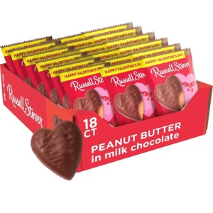 image:imageRUSSELL STOVER Valentines Day Dark Chocolate Marshmallow Heart 13 oz Pack of 18Peanut Butter