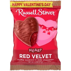 image:imageRUSSELL STOVER Valentines Day Dark Chocolate Marshmallow Heart 13 oz Pack of 18Red Velvet