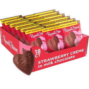 image:imageRUSSELL STOVER Valentines Day Dark Chocolate Marshmallow Heart 13 oz Pack of 18Straw Crme
