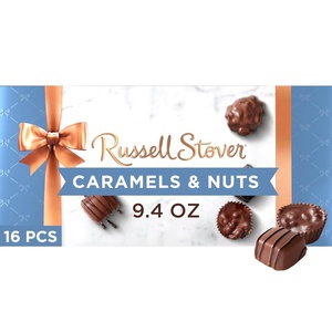 image:imageRussell Stover Caramel and Nuts in Milk and Dark Chocolate Mothers Day Chocolate Gift Box 94 OunceCaramels  Nuts