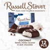 image:imageRussell Stover Dark Chocolate Coconut Mini Gusset Bag 6 Ounce Russell Stover Chocolate Coconut Chocolate Candy Bag Sweet Coconut Covered in Rich Chocolate Candy Individually WrappedCoconut