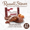 image:imageRussell Stover Pecan Delight Gusset Bag 1610 Ounce Russel Stover Milk Chocolate Covered Candy Pack Crunchy Pecans and Buttery Caramel Covered In Sweet Milk Chocolate Candy Individually Wrapped161 Ounce Pack of 1