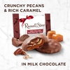image:imageRussell Stover Pecan Delight Gusset Bag 1610 Ounce Russel Stover Milk Chocolate Covered Candy Pack Crunchy Pecans and Buttery Caramel Covered In Sweet Milk Chocolate Candy Individually Wrapped161 Ounce Pack of 2