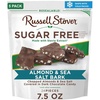 image:imageRUSSELL STOVER Sugar Free Dark Chocolate Almond amp Sea Salt Bark 75 oz bag  24 piecesDark Chocolate