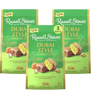 image:imageRUSSELL STOVER Dubai Style Milk Chocolate Candy Bar with Pistachio amp Kataifi Gift Bag 42 oz Pack of 3