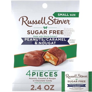 image:imageRUSSELL STOVER Sugar Free Dark Chocolate Mint Patties Candy 2 oz bag Pack of 10Nougat
