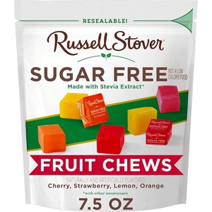 image:imageRUSSELL STOVER Sugar Free Fruit Chews Candy 75 oz bag75 oz