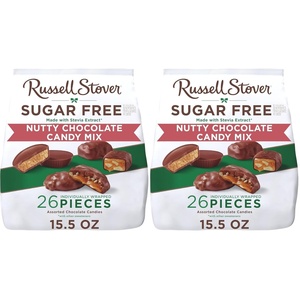 image:imageRUSSELL STOVER Sugar Free Pecan Delight Chocolate Candy 155 oz bag  ZERO SUGAR STEVIA EXTRACT DESSERT SNACKING ASSORTED CHOCOLATE ASSORTED FLAVORSNuts