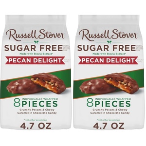 image:imageRUSSELL STOVER Sugar Free Pecan Delight Chocolate Candy 47 oz bagPecans  Caramel