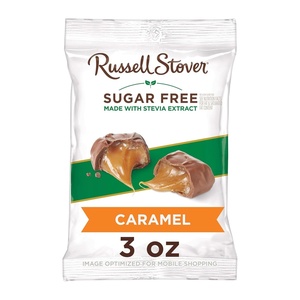 image:imageRussell Stover Sugar Free Pecan Delights with Stevia 10 oz Bag  ZERO SUGAR STEVIA EXTRACT DESSERT SNACKING ASSORTED CHOCOLATE ASSORTED FLAVORSCaramels