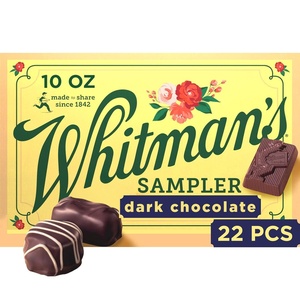 image:imageWhitmans Sampler Mothers Day Gift Box Dark Chocolate Assortment 10 Ounce 22 Pieces  CHOCOLATE GIFT BOX TREAT DESSERT SNACKING CHOCOLATE TRUFFLES GIFT GIVING CHOCOLATES ASSORTED FLAVORSDark Chocolate